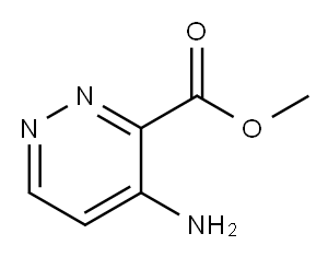 4-氨基哒嗪-3-甲酸甲酯 结构式